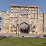 Evening lights and pavilion fronts at Global Village Dubai ahead of Global Village Season 31.